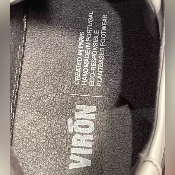 Virón White & Black Apple Leather 1968 Contrast Sneakers - Picture 5 of 8